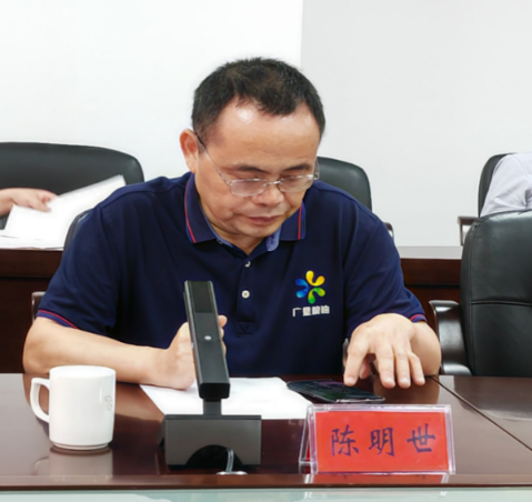 省广垦粮油有限公司总经理陈明世。 省广垦粮油有限公司总经理陈明世。