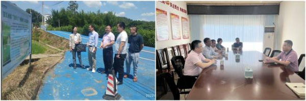 专家团在贺江碧道画廊竹洲半岛现场考察和交流。 专家团在贺江碧道画廊竹洲半岛现场考察和交流。