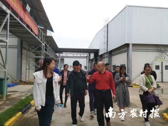 何焕清(前排左3)在韶关市星河生物科技有限公司指导交流 何焕清(前排左3)在韶关市星河生物科技有限公司指导交流