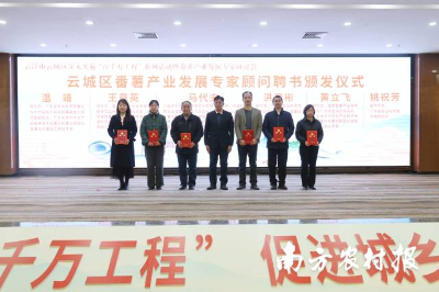 六位专家获聘为云城区番薯产业发展专家顾问。 六位专家获聘为云城区番薯产业发展专家顾问。
